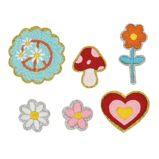 Hippie Flower Adhesive Patches Set by Creatology&#x2122;